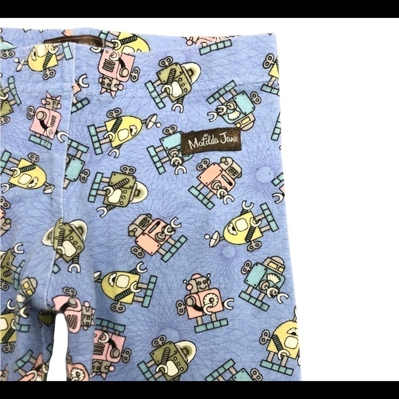 Matilda Jane You & Me Short Circuit Robot Ruffle Leggings Girls 2. - Picture 3 of 4